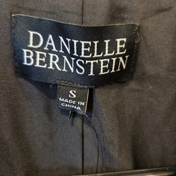 NWT Danielle Bernstein x Macy's Studded Sleeve Black Tuxedo Blazer Jacket Small - Picture 3 of 16